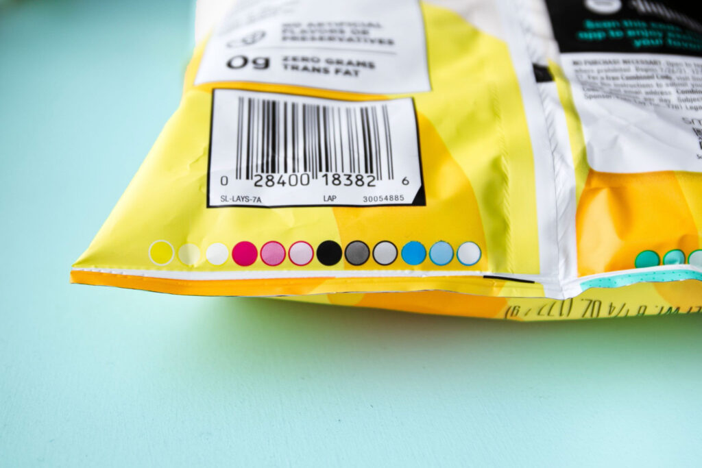 Colored Dots on Food Packaging