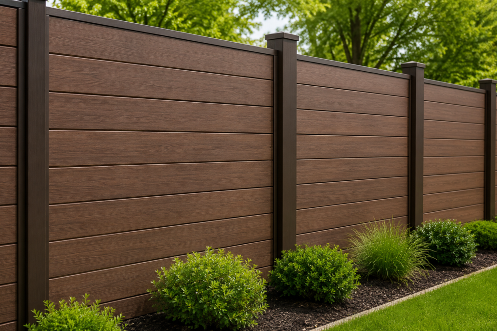 Composite Fence Co-Extrusion Walnut