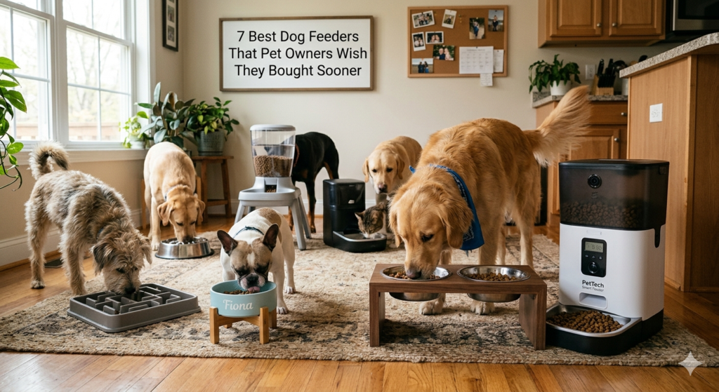 dog feeder and water