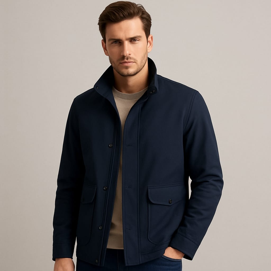 olive green leather jacket