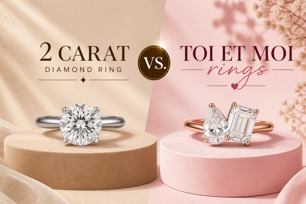 Toi et Moi & 2 Carat Rings Trends