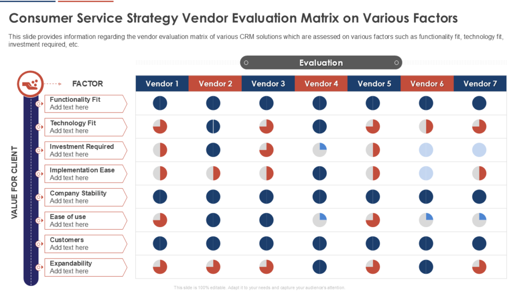 vendor comparison matrix